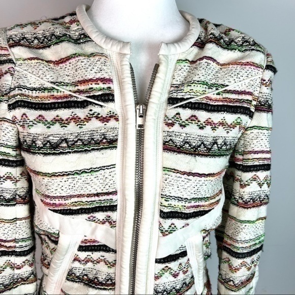 Iro Womens Elomi Zip-Front multicolor Jacket size small - Picture 4 of 16
